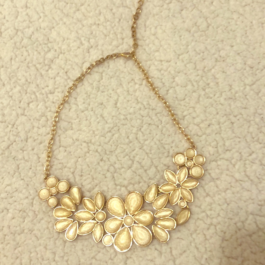 White Statement Necklace
